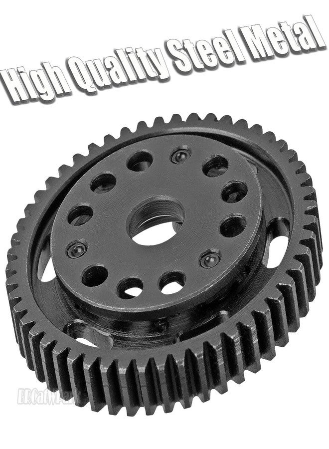 تروس RC 53T محفزة، قطع غيار مُحسّنة 0.8Mod لسيارات 1/10 Slash 2WD (VXL)/Stampede 2WD (VXL)/Rustler 2WD (VXL)/Bandit 2WD (VXL)، قابض انزلاقي معدني فولاذي شديد التحمل من BRCatWPark، أحمر - Image 4